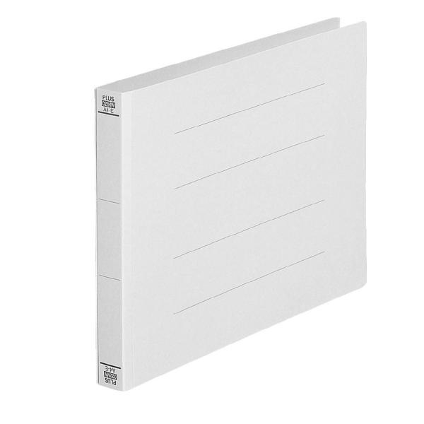 プラス(PLUS)フラットファイル 厚とじ A4-E 300枚とじ グレー NO.022NW 10冊...