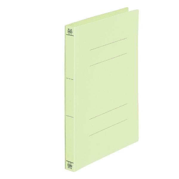 プラス(PLUS)フラットファイル 厚とじ A4-S 300枚とじ グリーン NO.021NW 10...