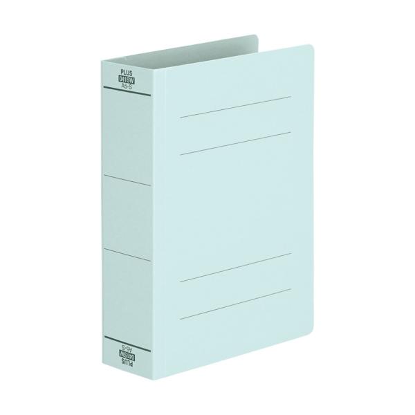 プラス(PLUS)フラットファイル 厚とじ A5-S 500枚とじ ブルー NO.041SW 10冊...