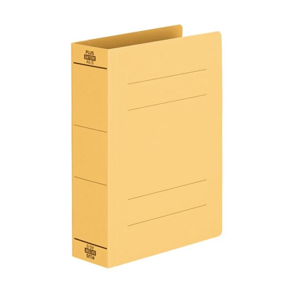 プラス(PLUS)フラットファイル 厚とじ A5-S 500枚とじ イエロー NO.041SW 10...