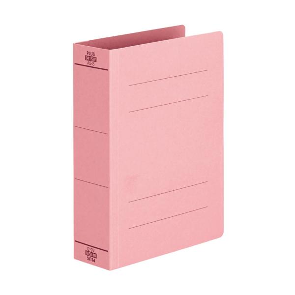プラス(PLUS)フラットファイル 厚とじ A5-S 500枚とじ ピンク NO.041SW 10冊...