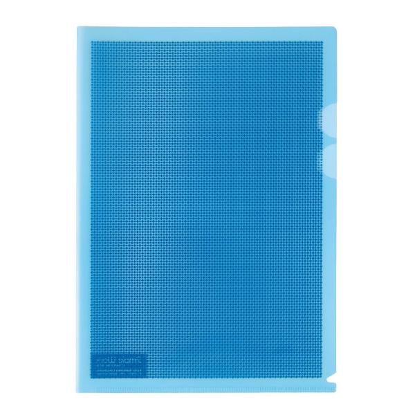 プラス(PLUS) カモフラージュホルダー ハード仕切り付 A4 ブルー FL-129CH 10冊パ...