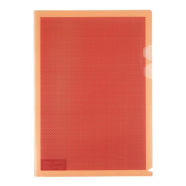 プラス(PLUS)カモフラージュホルダー ハード仕切り付 A4 オレンジ FL-129CH  10冊...