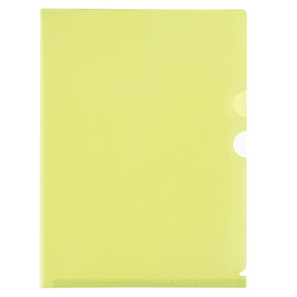 プラス(PLUS)クリアーホルダー 仕切リ付 3ポケット A4サイズ対応 グリーン FL-111CH...