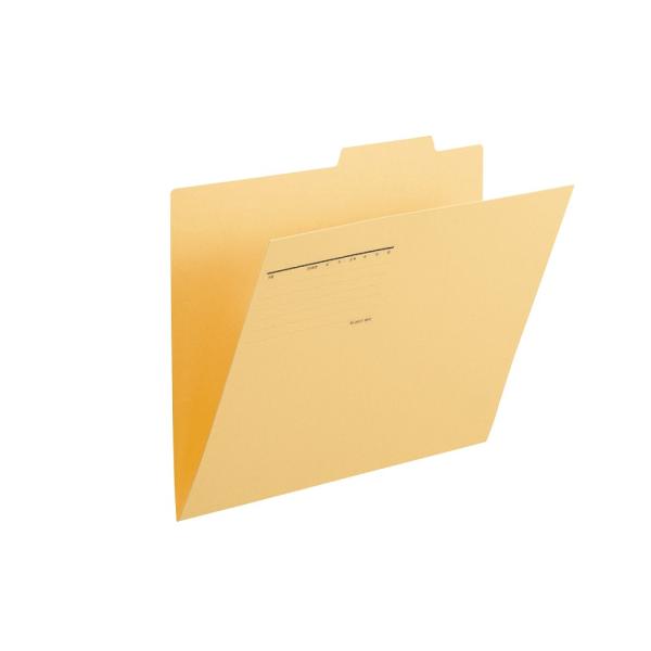 プラス(PLUS)個別フォルダー B4-E イエロー FL-068IF 10セット　87-437