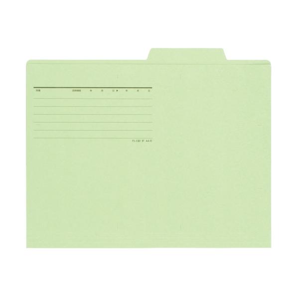 プラス(PLUS)個別フォルダー エコノミー A4-E 50枚入 グリーン FL-082IF　87-...