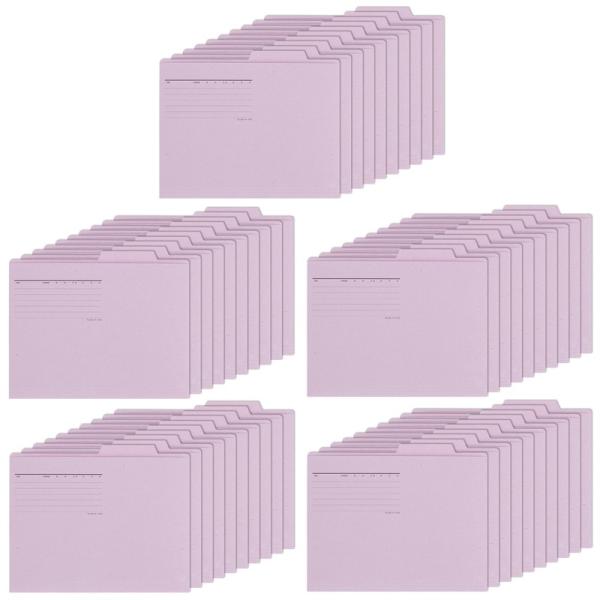 プラス(PLUS) 個別フォルダー エコノミー A4-E 50枚入 バイオレット FL-082IF　...