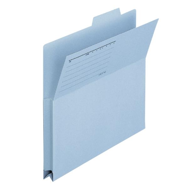 プラス(PLUS) 持ち出しフォルダー 古紙パルプ95％再生紙 A4-E ロイヤルブルー FL-06...