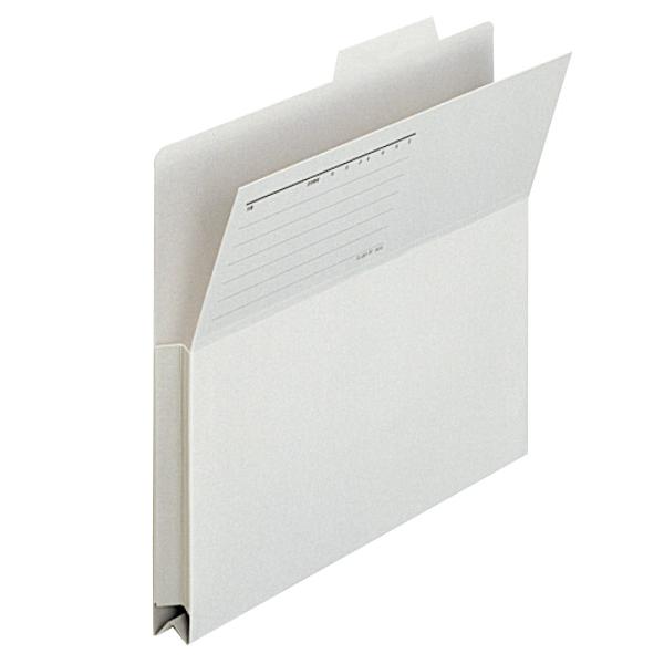 プラス(PLUS) 持ち出しフォルダー 古紙パルプ95％再生紙 A4-E グレー FL-061PF ...