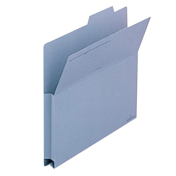 プラス(PLUS) 持ち出しフォルダー 古紙パルプ95％再生紙 A4-E ブルー FL-001PF ...
