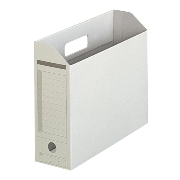 プラス(PLUS) ボックスファイル 古紙パルプ95％再生紙 A4-E グレー FL-051BF 7...