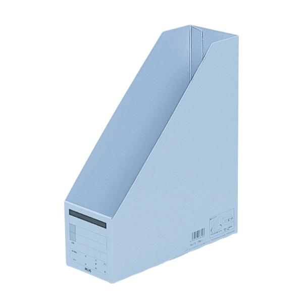 プラス(PLUS) ボックスファイル 古紙パルプ95％再生紙 A4-S ロイヤルブルー FL-052...