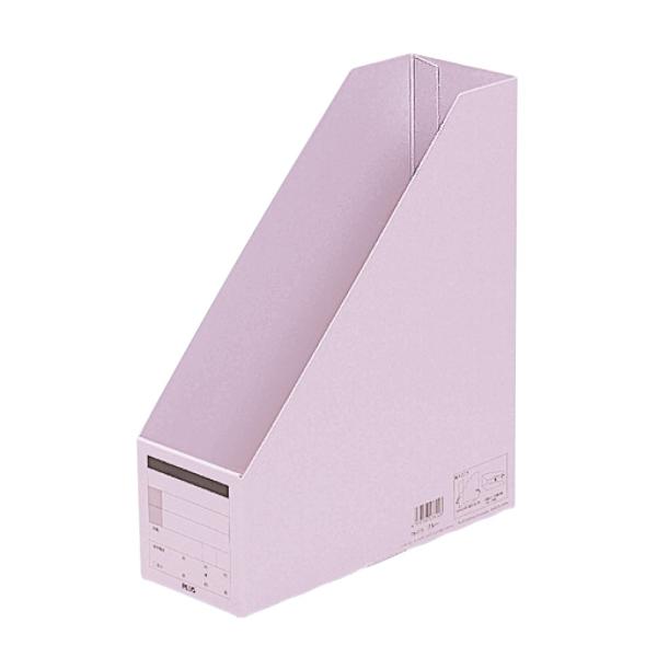 プラス(PLUS) ボックスファイル 古紙パルプ95％再生紙 A4-S バイオレット FL-052B...