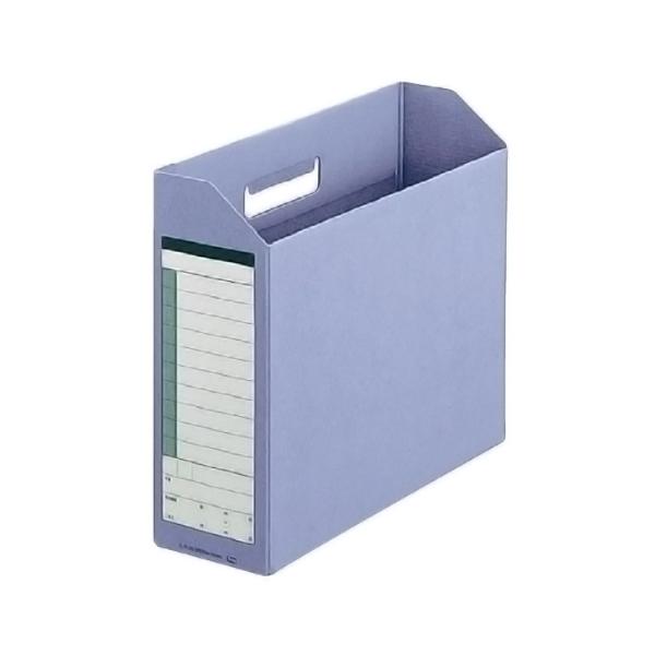 プラス(PLUS)ダンボックス A4-E 背幅100mm ブルー BF10-A4-100 87-53...