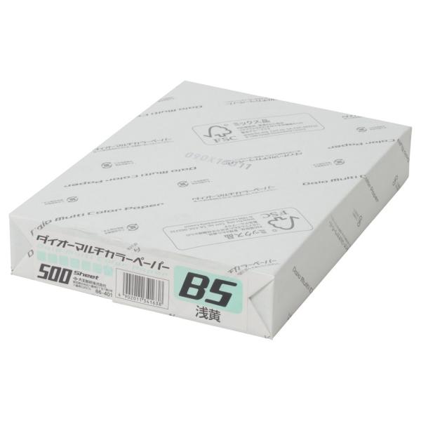 プラス(PLUS) カラーペーパー ダイオーマルチカラー B5 500枚 浅黄 CW-610C　86...