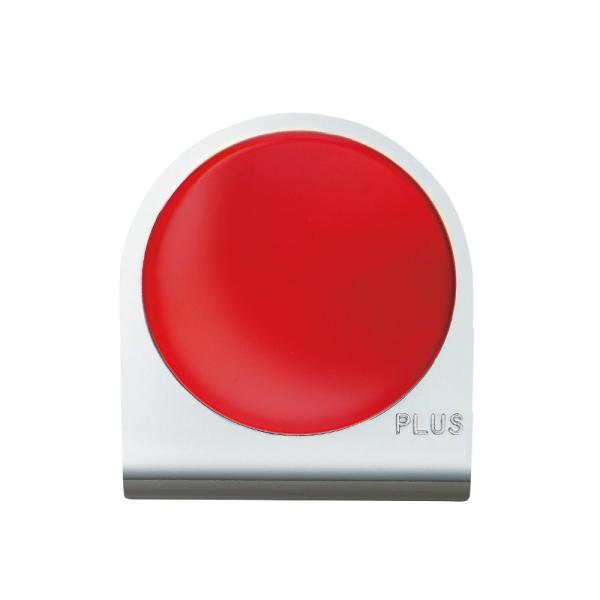 プラス(PLUS)マグネット カラーマグネットクリップ 小 レッド　80-569