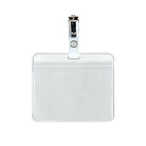 プラス(PLUS) 名札 ネームタッグ IDカード用 チャック式 横型 CT-501P 84-789｜econvecoco