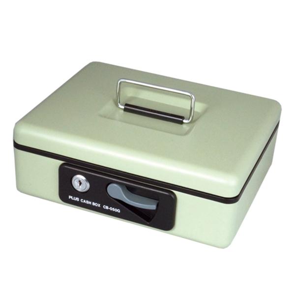 プラス(PLUS)金庫 小型 手提金庫 M エルグレー CB-050G　12-862