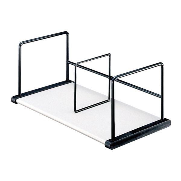 プラス(PLUS)本立 A型本立 仕切棒スライド式 ライトグレー A型　89-269