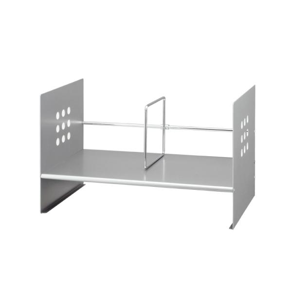 プラス(PLUS)ブックスタンド 本立 シルバー H型 BS-450H89-273