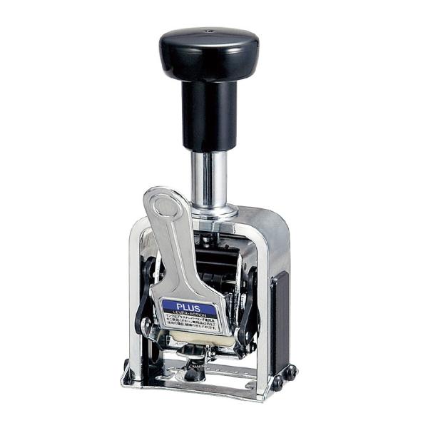 プラス(PLUS)ナンバーリング スタンプ 6桁 レバー式 AL型 A字体 IJ-060AL30-6...