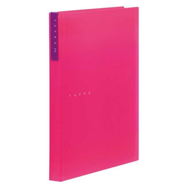 キングジム クリアーファイル タフル（透明）20P 8152Tヒン ピンク A4タテ型 20ポケット