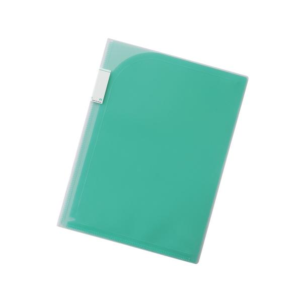 リヒトラブ Avanti ４ポケットホルダー F-3411-7緑 A4(A3・２ツ折) 収納枚数：コ...