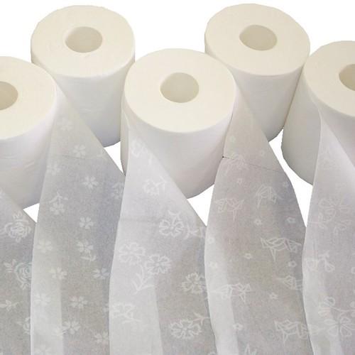 国産 高級 トイレットロール ハヤシの花 30ロール入り 55m シングル ホワイト ハヤシ商事 ト...