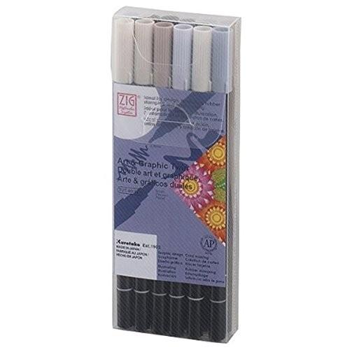 呉竹　ZIG　ART &amp; GRAPHIC TWIN TUT-80/12VGR GRAY・12V