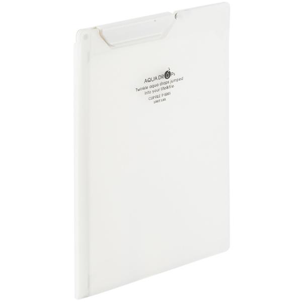 LIHIT LAB.＜リヒトラブ＞ AQUA DROPs クリップファイル A5 乳白 F5065-...