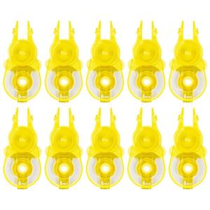 プラス(PLUS) 修正テープ ホワイパースライド 6mm イエロー 交換テープ　10個入 WH-116R-10P 49-563｜econvecoco