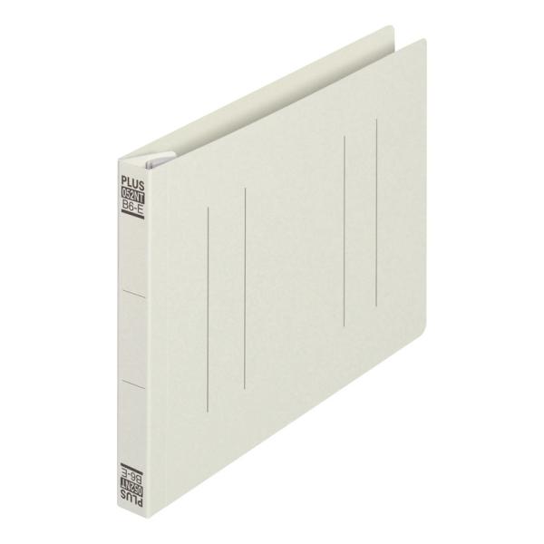 プラス(PLUS) フラットファイル ノンステッチ B6-E 180枚とじ グレー 10冊パック N...