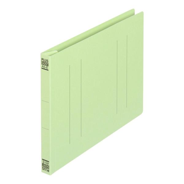 プラス(PLUS) フラットファイル ノンステッチ A5-E 180枚とじ グリーン 10冊パック ...