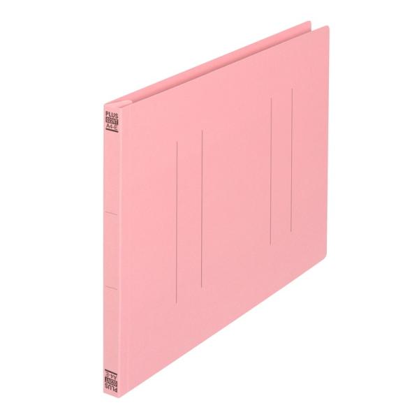 プラス(PLUS) フラットファイル ノンステッチ A4-E 180枚とじ ピンク 10冊パック N...