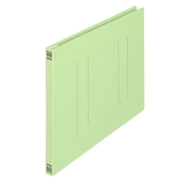 プラス(PLUS) フラットファイル ノンステッチ A4-E 180枚とじ グリーン 10冊パック ...