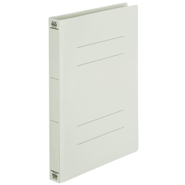 プラス(PLUS) フラットファイル PPフラットファイル A4-S 厚とじ グレー NO.121P...