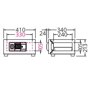 エーコー 家庭用小型耐火金庫 STANDARD...の詳細画像2