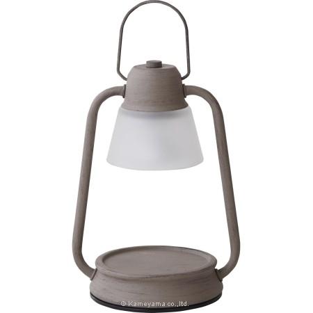 カメヤマキャンドルハウス キャンドルウォーマーランプミニ【香る照明】「グレー（ビンテージトープ）」S...