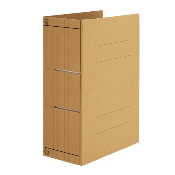 プラス(PLUS) フラットファイル A4縦 2穴 背幅伸縮タイプ クラフト 厚とじ A4-S FL...