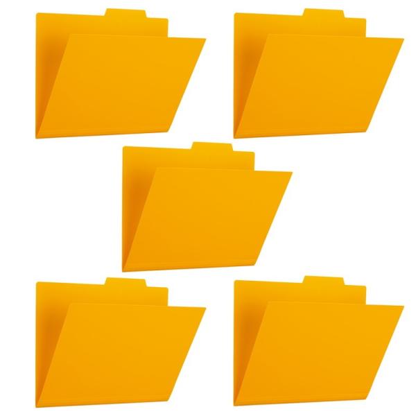 プラス(PLUS) ファイル PP個別フォルダー + A4 イエロー 5枚パック FL-161IF ...