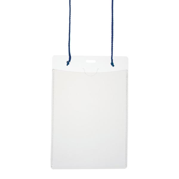 プラス(PLUS) 名札 ネームタッグ 吊り下げ式 イベント用 はがきサイズ 50枚 CT-E2 ブ...