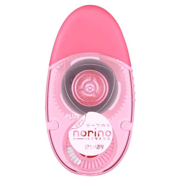 プラス(PLUS） テープのり ノリノコロ 強力に貼れる 6mm幅×12m ピンク 1個入 54-0...