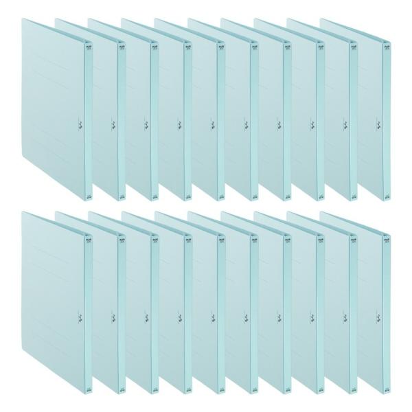 プラス(PLUS)  たすけあ 利用者カルテ フラットファイル　ブルー　10冊パック*10　計100...