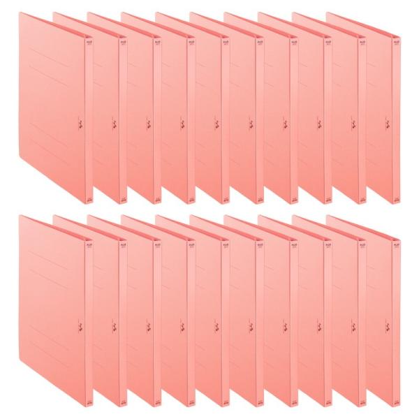 プラス(PLUS)  たすけあ 利用者カルテ フラットファイル　ピンク　10冊パック*10　計100...