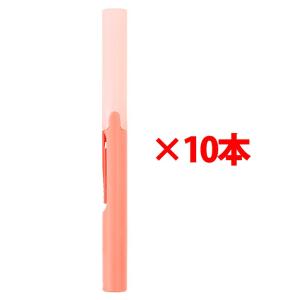 プラス(PLUS) 携帯はさみ フィットカットカーブ ツイッギー フッ素コート ソフトピンク  10本 34-248 ×10｜econvecoco