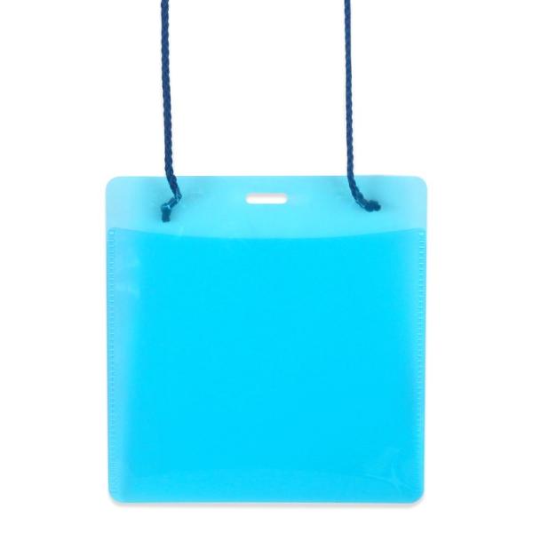 プラス(PLUS) 名札 ネームタッグ 吊り下げ イベント用 ケース色付 50枚 ブルー 84-90...