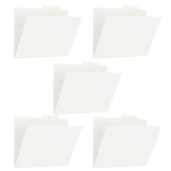 プラス(PLUS) ファイル PP個別フォルダー + A4 ホワイト 5枚パック 86-810 FL...