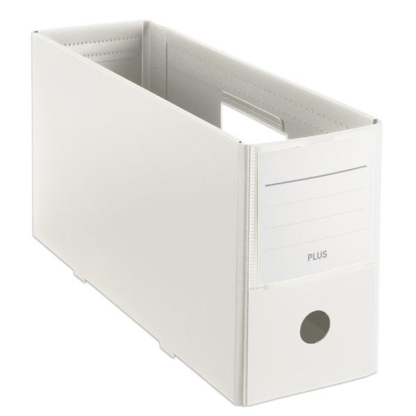 プラス (PLUS) ファイルボックス PPボックスファイル+ ハーフサイズ ホワイト FL-125...