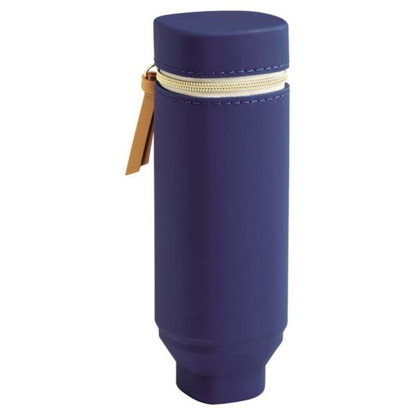 LIHIT LAB.＜リヒトラブ＞ Bloomin スタンドペンケース スクエアタイプ  ネイビーブ...