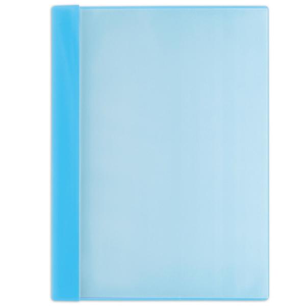 プラス(PLUS) クリアーファイル 通知表ファイル A4 縦入れ 6ポケット ライトブルー 79-...